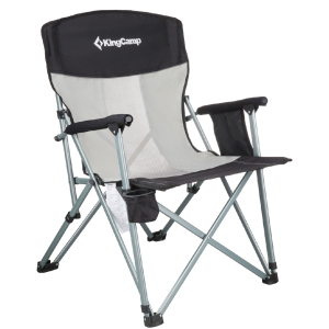 Стілець KingCamp Hard Arm Chair Чорний (KC3825 BLACK/MEDIUMGREY) ТОП в Івано-Франківську