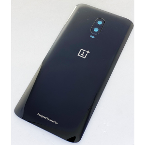 купить Задняя крышка для OnePlus 6T A6013, черная, Mirror Black, оригинал (Китай) + стекло камеры Original (PRC)