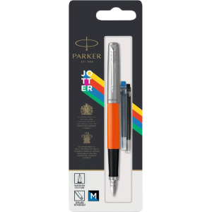 Ручка перьевая Parker Jotter 17 Plastic Orange CT FP M блистер (15 416) ТОП в Ивано-Франковске