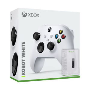 Microsoft Xbox Series X | S Wireless Controller with Bluetooth (Robot White) + Адаптер бездротового геймпада для Windows (Upgrade Version) в Івано-Франківську