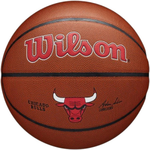 Мяч баскетбольный Wilson NBA Team Composite Chicago Bulls Size 7 (WTB3100XBCHI) лучшая модель в Ивано-Франковске