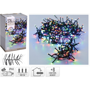 Гірлянда Christmas Decoration 576 LED ламп різнокольорова 7.2 м (AX9502420) ТОП в Івано-Франківську