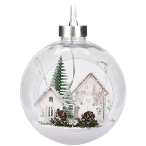 Ялинкова куля Christmas Decoration 15 см з підсвічуванням (CAA115190_SNOWMAN) надійний