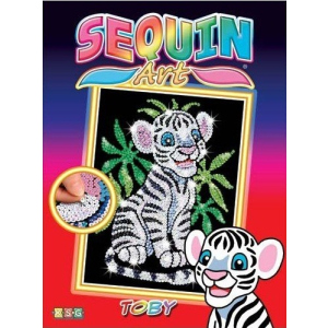 Набір для творчості Sequin Art Red Toby White Tiger Cub 25х34 см (SA0906)