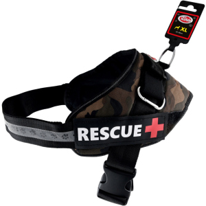 Шлея усиленная Pet Nova Rescue+ XL 70-90 см Камуфляжная (HA-RESCUE-CAMUFLAGE-XL) (5903031442366) в Ивано-Франковске