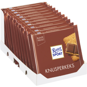 Упаковка молочного шоколада Ritter Sport с начинкой из сливочного печенья 11 шт х 100 г (4000417214607) в Ивано-Франковске