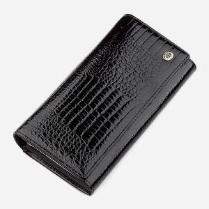 Кошелек ST Leather Accessories 18426 Черный лучшая модель в Ивано-Франковске