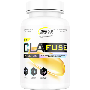 Вітаміни та мінерали Genius Nutrition CLA FUSE 90 гелевих капсул (5405621076581) в Івано-Франківську