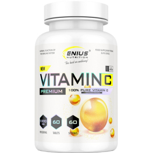 Вітаміни Genius Nutrition Vitamin C 60 таблеток (7353798853628) ТОП в Івано-Франківську