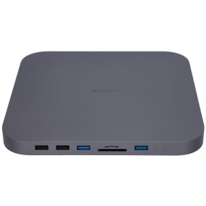 USB-хаб адаптер Ailink Aluminium USB-C Mac mini Hub Card Reader HDD/SDD slot Space Grey (AI-MC25_sg) краща модель в Івано-Франківську