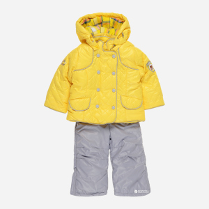 Комплект (куртка + полукомбинезон) Baby Line V118-16 80 см Желтый с серым (ROZ6204000738) лучшая модель в Ивано-Франковске