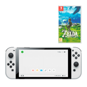 Набір Консоль Nintendo Switch OLED Model HEG-001 64GB White Новий + Гра The Legend of Zelda Breath of The Wild ТОП в Івано-Франківську