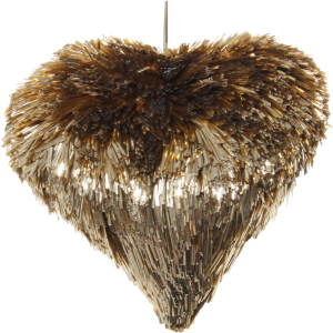 Новорічний декор Shishi Серце з мішури 11 см (57204) (4741293572046)