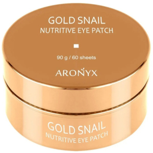 Гідрогелеві патчі для очей Medi Flower Aronyx Gold Snail Nutritive Eye Patch з муцином равлики та золотом 60 шт (8809460461015) в Івано-Франківську