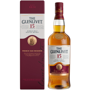 Виски The Glenlivet 0.7 л 15 лет выдержки 40% в подарочной упаковке (5000299295021) в Ивано-Франковске