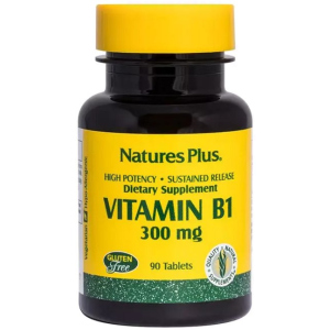 Витамин В1 (Тиамин), Nature's Plus, 300 мг, 90 Таблеток (097467016057) надежный