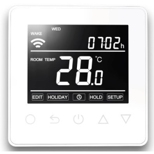 Терморегулятор Heatcom Терморегулятор HC90 Wifi thermostat white