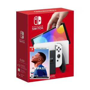 Nintendo Switch (OLED model) White + Гра FIFA 22 Legacy Edition (російська версія) краща модель в Івано-Франківську