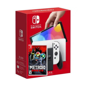 Nintendo Switch (OLED model) White + Гра Metroid Dread (російська версія) краща модель в Івано-Франківську