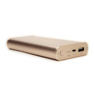 Універсальна мобільна батарея PowerPlant/Q1S/Quick-Charge 2.0/10200mAh Gold надійний