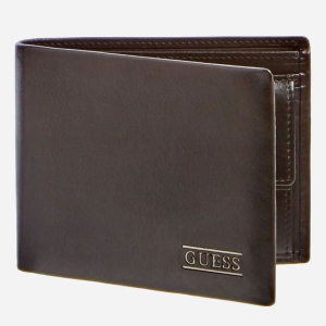 Гаманець чоловічий шкіряний Guess New Boston Billfold W/Coin Pkt SM2509LEA20-BLA Чорний (8000702444254)