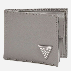 хороша модель Гаманець чоловічий Guess Certosa Billfold W Sf W Cp SMCERTLEA24-GRY Сірий (8000702444267)