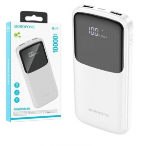 Павербанк Borofone Digital Display 10000mAh 2xUSB/Type-C, 3A white в Ивано-Франковске