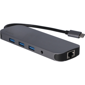 USB-хаб адаптер Ailink Aluminium Gigabit Ethernet USB-C 100W SD Hub Card Reader HDMI 4K Multi Port 9 в 1 Space Grey (AI-CH9A) лучшая модель в Ивано-Франковске