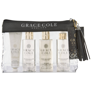 Набор для женщин Grace Cole Travel Set Nectarine Blossom & Grapefruit + косметичка (5055443696551) ТОП в Ивано-Франковске