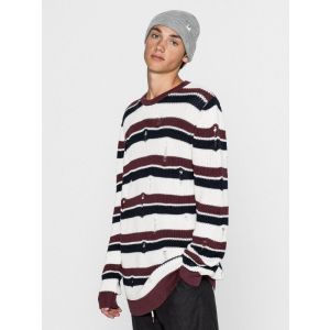 Джемпер Pull & Bear XAZ177077WAUC M Белый в темно-синюю полоску коричневый (DD8000003776775) в Ивано-Франковске