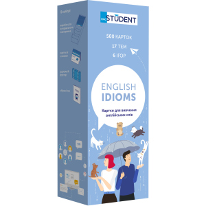 Картки для вивчення англійської English Student English Idioms (9786177702312) краща модель в Івано-Франківську