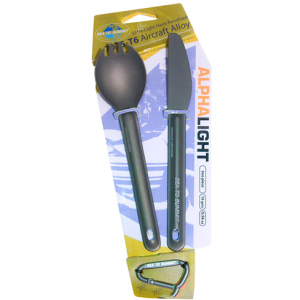 Ніж + Ложка-вилка Sea To Summit Alpha Light Cutlery Set 2pc Knife, Spork ACUTALSET2 (9327868019427) в Івано-Франківську