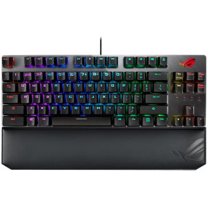 Клавиатура проводная Asus ROG Strix Scope TKL Deluxe Cherry MX Silent Red RGB USB (90MP00N5-BKRA00) ТОП в Ивано-Франковске