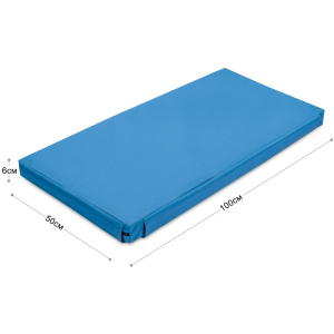 Мат килимок гімнастичний складний Champion модуль А Блакитний (MA00548) надійний