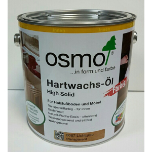 Масло с твердым воском цветное прозрачное OSMO HARTWACHS-ÖL Farbig 3067 - (светло-серое) 0.125 л. в Ивано-Франковске