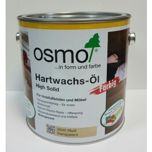 Масло с твердым воском цветное прозрачное OSMO HARTWACHS-ÖL Farbig 3040 - (белое) 0.125 л. ТОП в Ивано-Франковске