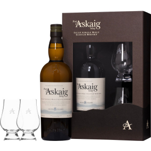 Виски односолодовый Port Askaig Islay 8 лет выдержки 0.7 л 45.8% с 2 стаканами (5060532801341) рейтинг