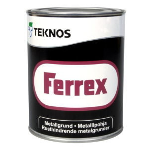 Антикорозійна фарба для металу Teknos Ferrex, Чорний, 1 л в Івано-Франківську