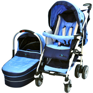 хороша модель Універсальна коляска 2 в 1 NeoBaby NB702 Синьо-блакитна (0702-3)