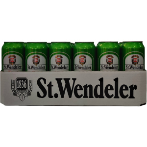 Упаковка пива St.Wendeler Lager светлое фильтрованное 5.3% 0.5 л.х 24 шт (4002631024161G) в Ивано-Франковске