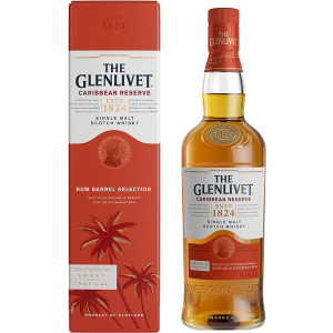 Виски Glenlivet Caribbean Reserve 0.7 л 40% в подарочной деревянной упаковке (5000299627471)