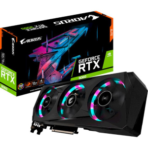 LHR! Відеокарта AORUS GeForce RTX 3060 Elite 12G LHR Rev2.0 (GV-N3060AORUS E-12GD REV.2.0) Gigabyte ТОП в Івано-Франківську