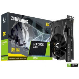 Відеокарта Zotac GeForce GTX1650 4096Mb OC D6 (ZT-T16520F-10L)