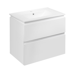 Комплект Qtap Albatross 710х725х460 White тумба підвісна + раковина врізна QT0172TP700D3070CW в Івано-Франківську