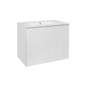 Комплект Qtap Tern 700х580х437 White тумба підвісна + раковина врізна QT1772TPL7013070CW краща модель в Івано-Франківську