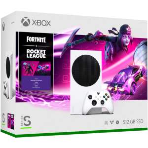 Стаціонарна ігрова приставка Microsoft Xbox Series S 512GB White + Fortnite + Rocket League Bundle [64230] рейтинг