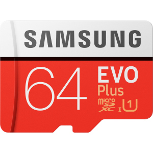 Samsung EVO Plus microSDXC 64GB UHS-I Class 10 + адаптер SD (MB-MC64HA/RU) ТОП в Івано-Франківську