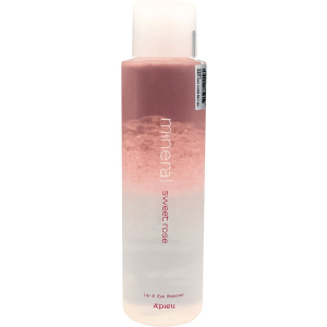 Ремувер для демакіяжу A'pieu Mineral Lip&Eye Remover Sweet Rose для губ та очей 250 мл (8809581455580) краща модель в Івано-Франківську