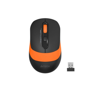 хорошая модель Мышь A4Tech Fstyler FG10S 2000dpi Black+Orange, USB, Wireless, бесшумная (FG10S Orange)