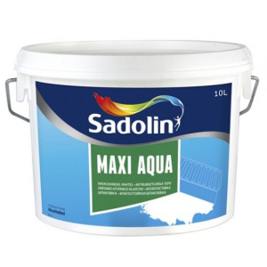 Шпаклівка акрилова SADOLIN MAXI AQUA вологостійка блакитна 10л краща модель в Івано-Франківську